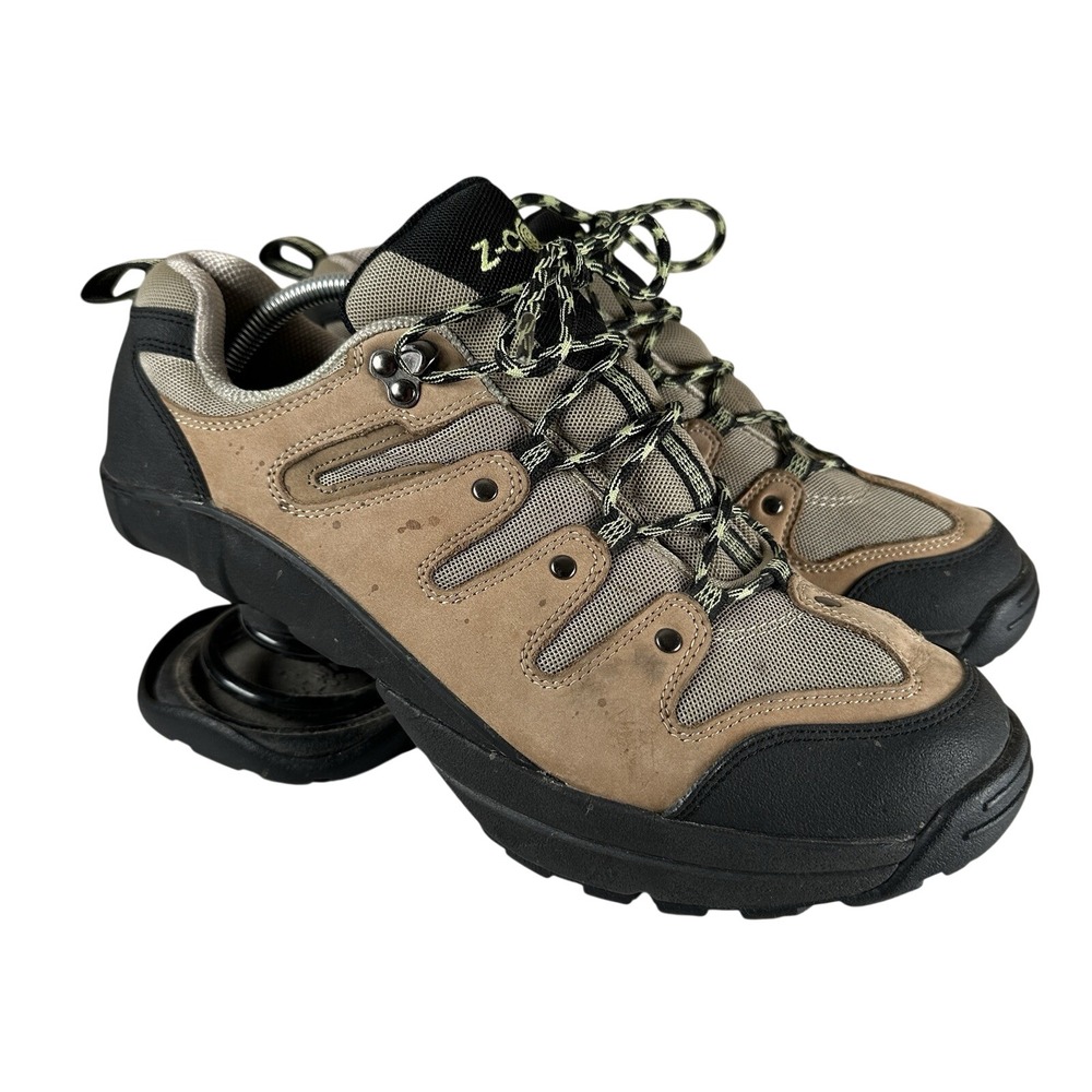 Z-CoiL Hiking Boots Mens Size 10 Brown Leather Orthopedic Spring Heel Support